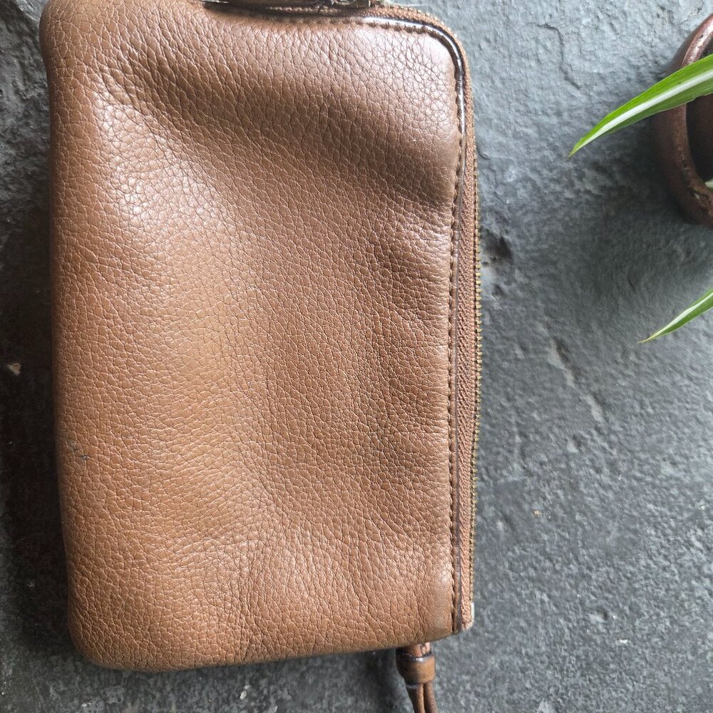 Authentic Leather Coach Wristlet